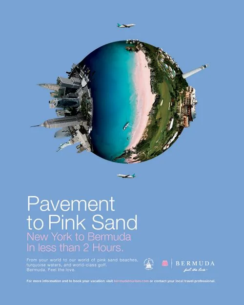 Husani Barnwell portfolio: Bermuda New York Print Ad