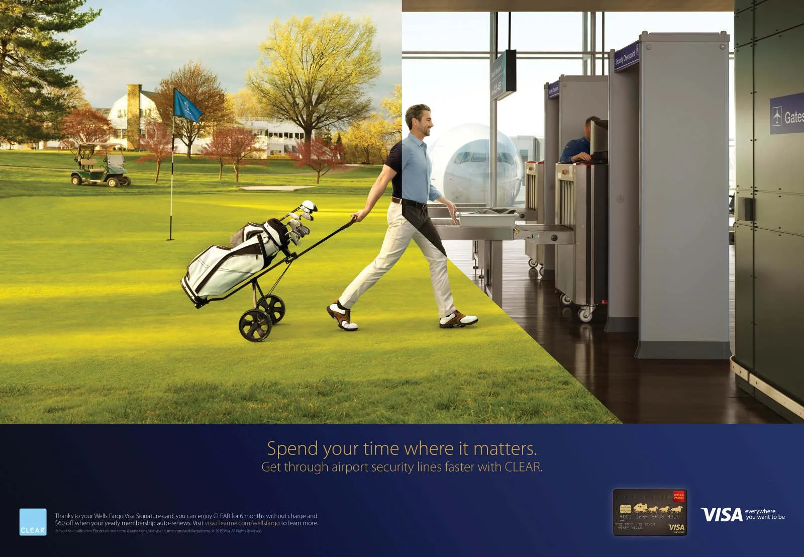 Husani Barnwell portfolio: Visa Clear Golfer 2