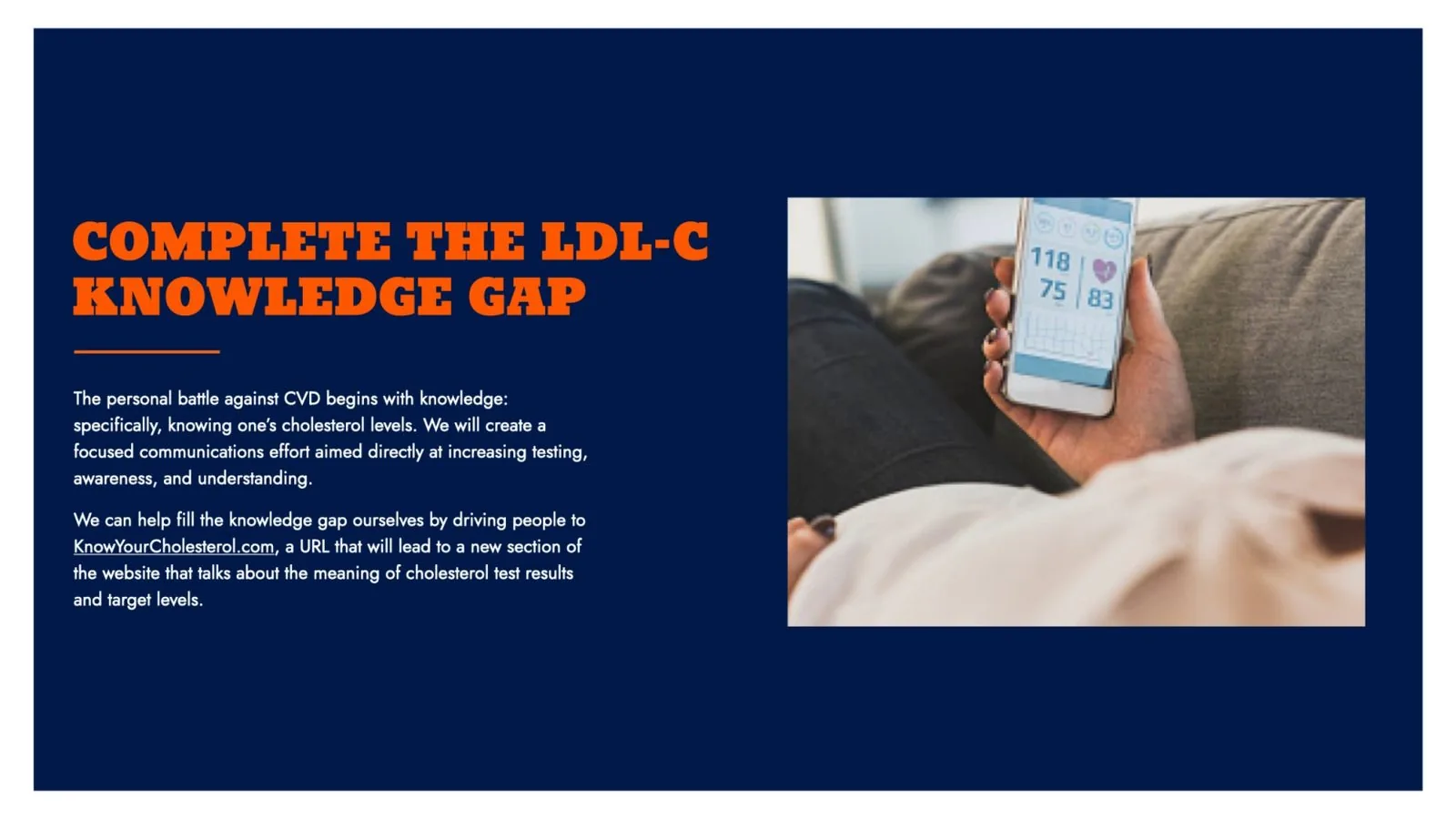 Novartis market prep deck: Complete the LDL-C Knowledge Gap section divider