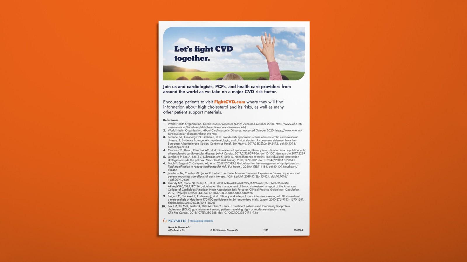 FIGHT CVD leave-behind brochure: back