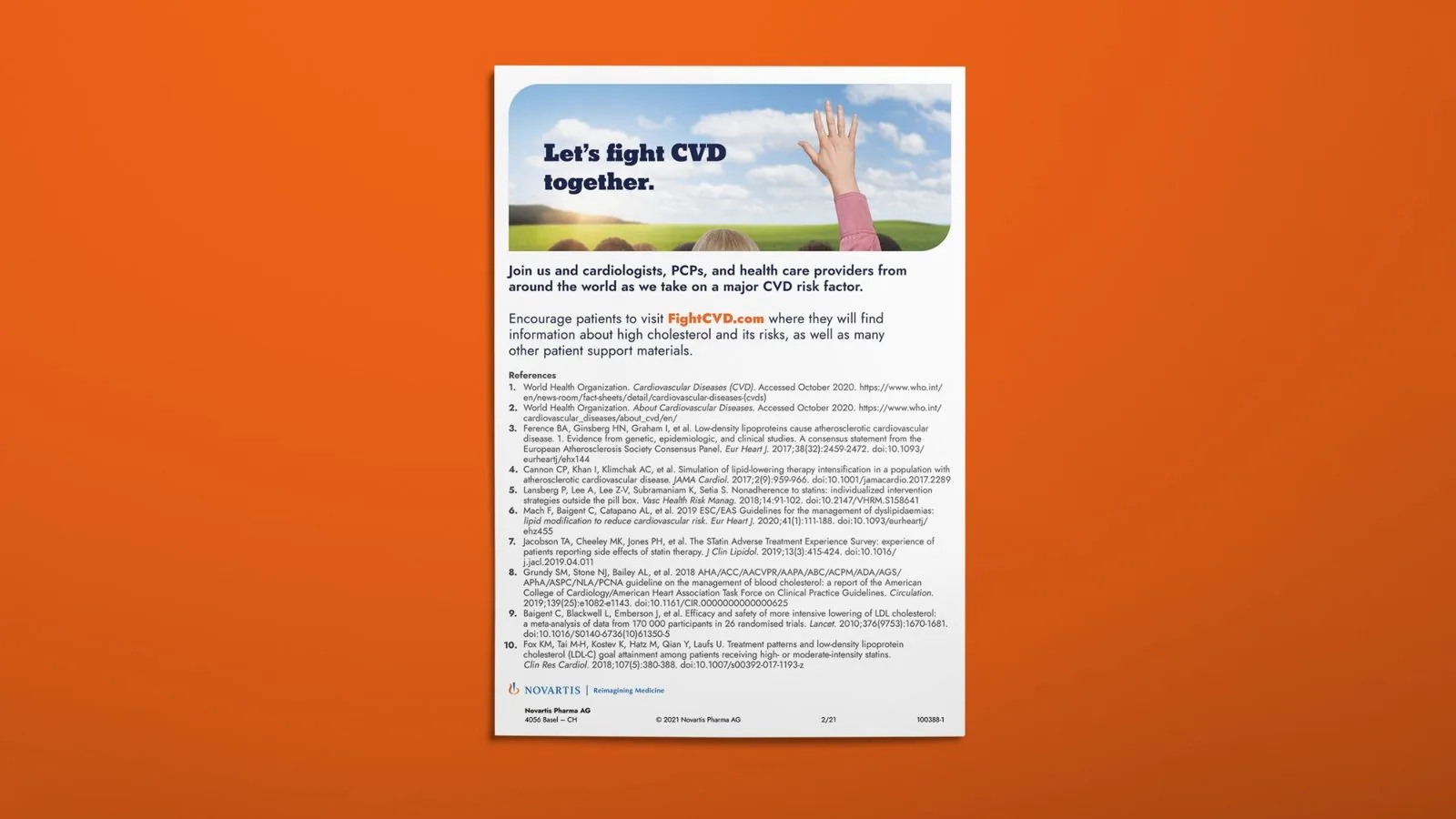 FIGHT CVD leave-behind brochure: back